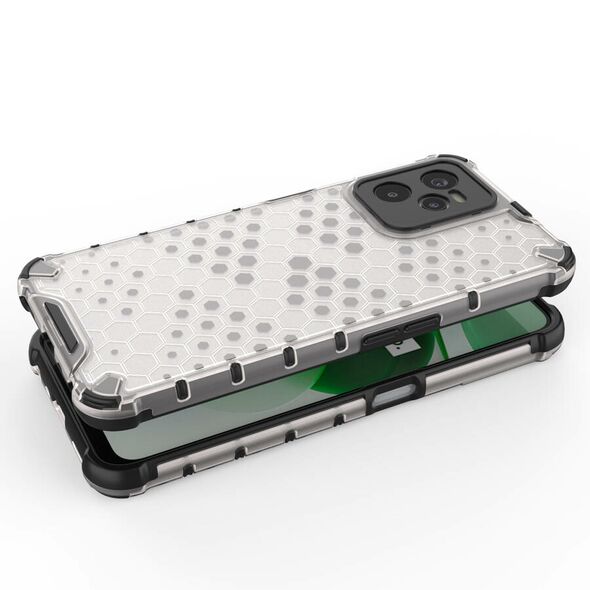 Honeycomb case armored cover with a gel frame Realme C35 transparent 9145576257333