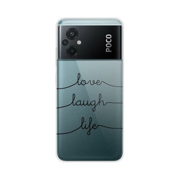 Θήκη TPU inos Xiaomi Poco M5 Art Theme Love-Laugh-Life 5205598162696 5205598162696 έως και 12 άτοκες δόσεις
