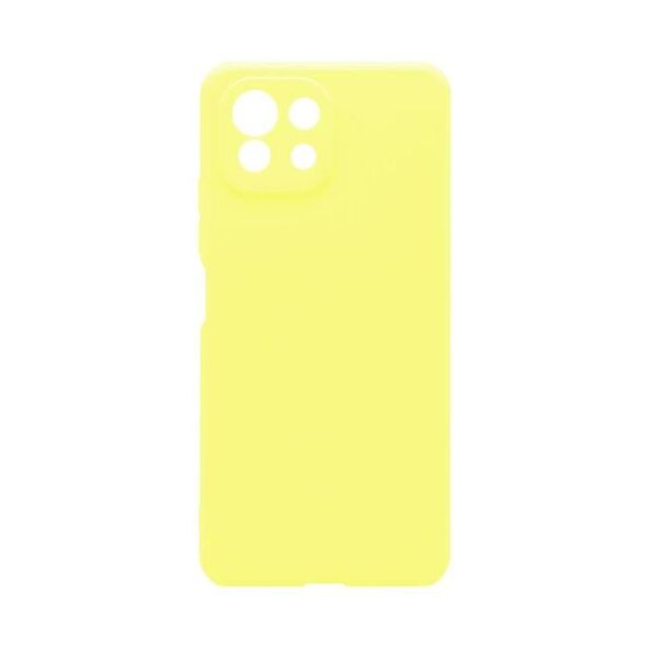 Θήκη Soft TPU inos Xiaomi Mi 11 Lite/ Mi 11 Lite 5G S-Cover Κίτρινο 5205598152376 5205598152376 έως και 12 άτοκες δόσεις