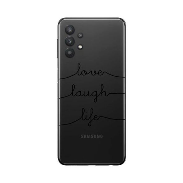 Θήκη TPU inos Samsung A326B Galaxy A32 5G Art Theme Love-Laugh-Life 5205598145934 5205598145934 έως και 12 άτοκες δόσεις