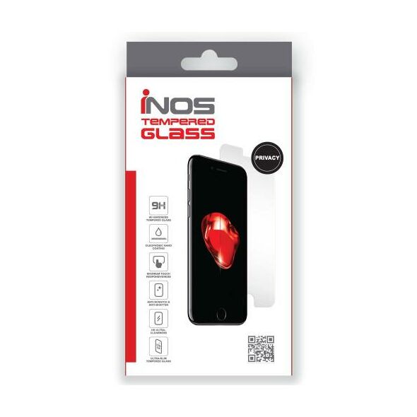 Tempered Glass Full Face Privacy inos 0.33mm Apple iPhone 15 Plus Μαύρο 5205598166298 5205598166298 έως και 12 άτοκες δόσεις