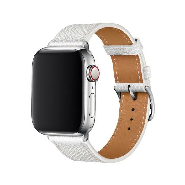 Λουράκι Devia Elegant PU Leather Apple Watch (38/ 40/ 41mm) Λευκό 6938595365393 6938595365393 έως και 12 άτοκες δόσεις