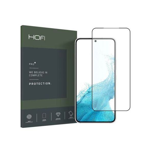 Tempered Glass Full Face Hofi Premium Pro+ Samsung S901B Galaxy S22 5G Μαύρο (1 τεμ.) 9589046919800 9589046919800 έως και 12 άτοκες δόσεις