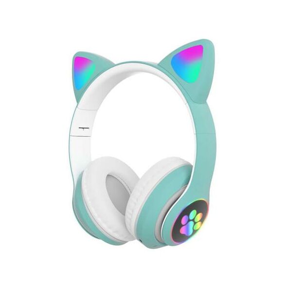Ασύρματα Ακουστικά Κεφαλής CAT STN-28 με LED & SD Card για Παιδιά Cat Ears Φυστικί 5901313581000 5901313581000 έως και 12 άτοκες δόσεις