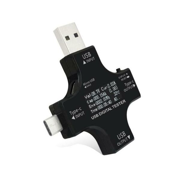 Διαγνωστικό USB J7-C 2in1 με Οθόνη Μέτρησης Τάσης - Κατανάλωσης - Φόρτισης (USB A, C, Micro) 0401020275 0401020275 έως και 12 άτοκες δόσεις
