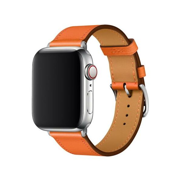 Λουράκι Devia Elegant PU Leather Apple Watch (38/ 40/ 41mm) Πορτοκαλί 6938595365423 6938595365423 έως και 12 άτοκες δόσεις