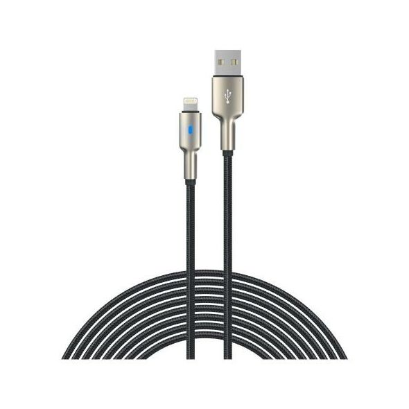 Καλώδιο Σύνδεσης USB 2.0 Devia EC417 Braided USB A to Lightning με Φωτάκι 1.5m Mars Μαύρο-Ασημί 6938595361296 6938595361296 έως και 12 άτοκες δόσεις