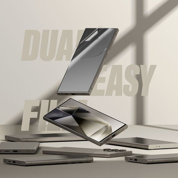 Ringke Folie pentru Samsung Galaxy S24 Ultra (set 2) - Ringke Dual Easy Full - Clear 8809961784118 έως 12 άτοκες Δόσεις