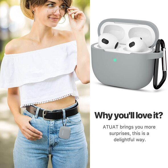 Techsuit Techsuit - Silicone Case - for Apple AirPods 3, Smooth Ultrathin Material - Grey 5949419085213 έως 12 άτοκες Δόσεις