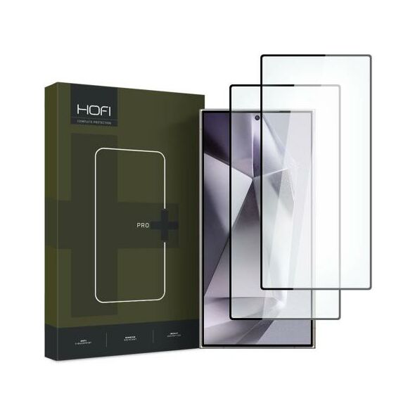 Tempered Glass Full Face Hofi Premium Pro+ Samsung Galaxy S24 Ultra 5G Μαύρο (2 τεμ.) 5906203690343 5906203690343 έως και 12 άτοκες δόσεις