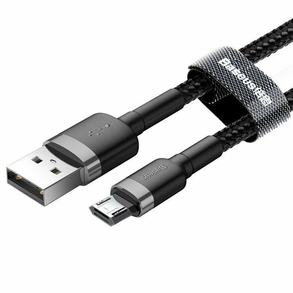 Baseus Baseus Cafule Micro USB cable 2.4A 0,5m (gray + black) 016537  CAMKLF-AG1 έως και 12 άτοκες δόσεις 6953156280304