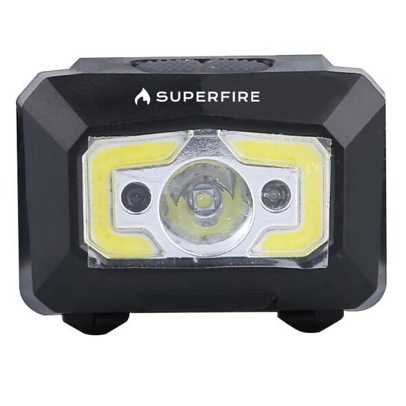 Superfire Headlight with non-contact switch Superfire X30, 340lm, USB 018796  X30 έως και 12 άτοκες δόσεις 6956362903227