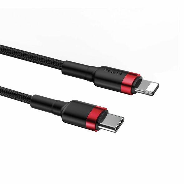 Baseus Baseus Cafule Cable Type-C to iP PD 18W 1m Red+Black 021160  CATLKLF-91 έως και 12 άτοκες δόσεις 6953156297456