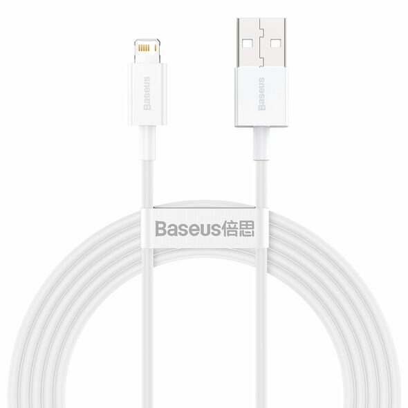 Baseus Baseus Superior Series Cable USB to iP 2.4A 2m (white) 026223  CALYS-C02 έως και 12 άτοκες δόσεις 6953156205468