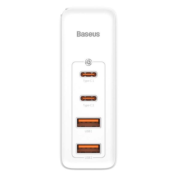 Baseus Travel Charger Baseus GaN2 Pro Quick  2x USB + 2x USB-C, 100W, EU (white) 026540  CCGAN2P-L02 έως και 12 άτοκες δόσεις 6953156204690