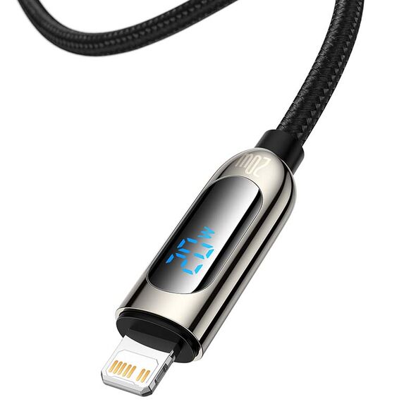 Baseus USB-C cable for Lightning Baseus Display, PD, 20W, 2m (black) 028609  CATLSK-A01 έως και 12 άτοκες δόσεις 6953156208650