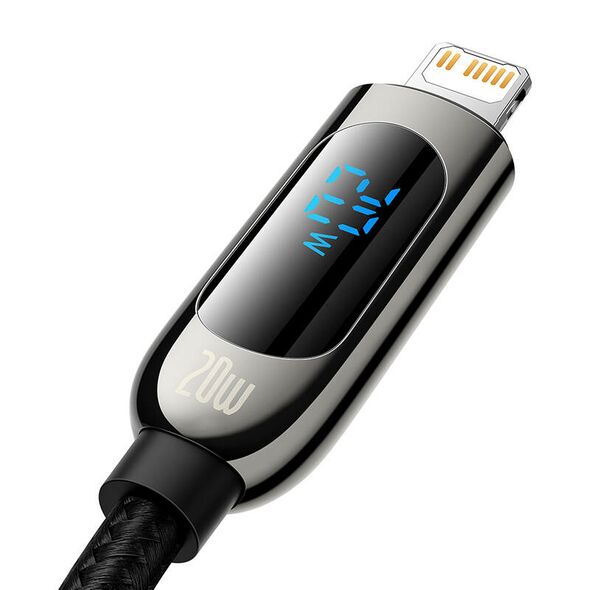Baseus USB-C cable for Lightning Baseus Display, PD, 20W, 1m (black) 028763  CATLSK-01 έως και 12 άτοκες δόσεις 6953156208636