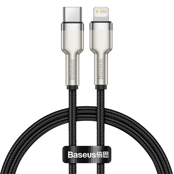 Baseus USB-C cable for Lightning Baseus Cafule, PD, 20W, 0,25m (black) 029671  CATLJK-01 έως και 12 άτοκες δόσεις 6953156202054