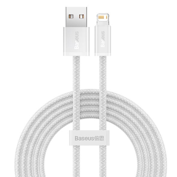 Baseus Baseus Dynamic cable USB to Lightning, 2.4A, 1m (White) 030375  CALD000402 έως και 12 άτοκες δόσεις 6932172602024
