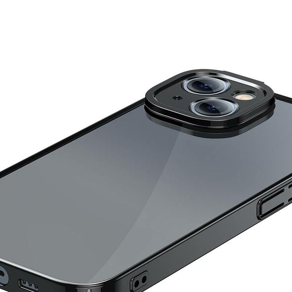 Baseus Baseus Glitter Transparent Case and Tempered Glass set for iPhone 14 Plus (black) 038943  ARMC021001 έως και 12 άτοκες δόσεις 6932172615468