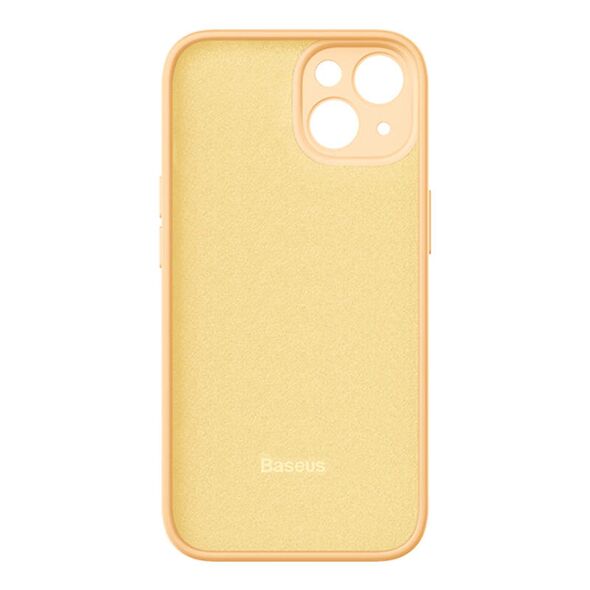 Baseus Baseus Liquid Silica Gel Case for iPhone 14 Plus (sunglow)+ tempered glass + cleaning kit 040541  ARYT020310 έως και 12 άτοκες δόσεις 6932172622596