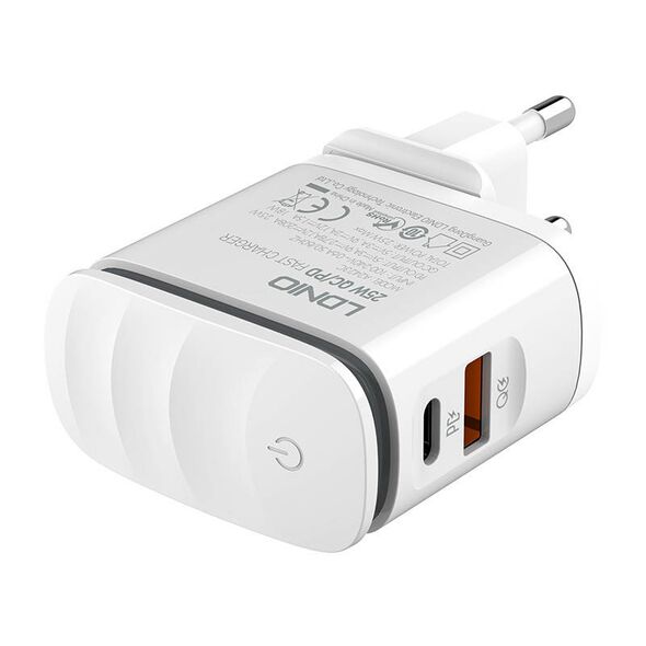 LDNIO Wall charger  LDNIO A2423C USB, USB-C + MicroUSB cable 042730  A2423C Micro έως και 12 άτοκες δόσεις 5905316142015