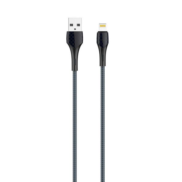 LDNIO LDNIO LS521, 1m  USB - Lightning Cable (Grey-Blue) 042929  LS521 lightning έως και 12 άτοκες δόσεις 5905316143579