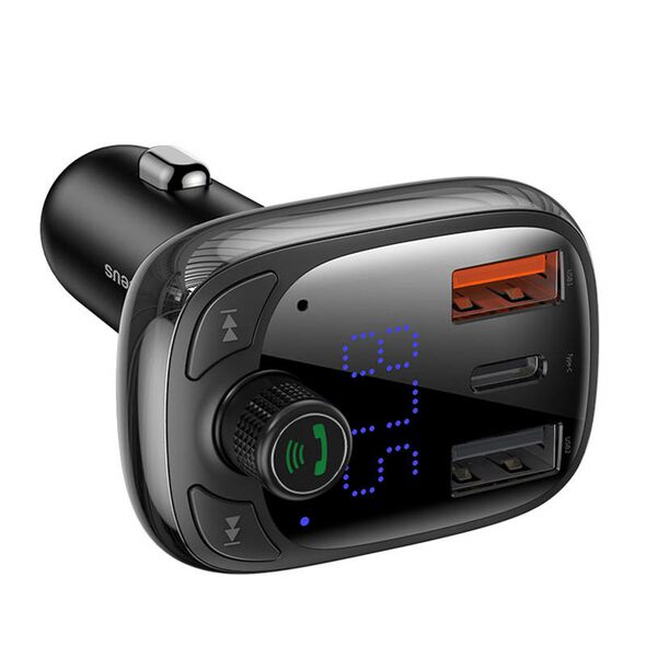 Baseus Car Bluetooth MP3 Player Baseus T Shaped S-13 Black OS 047856  CCMT000101 έως και 12 άτοκες δόσεις 6932172626983
