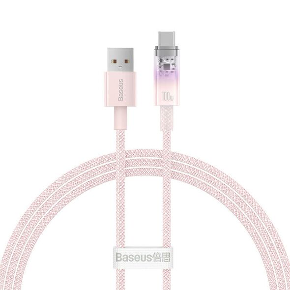 Baseus Quick Charge USB-C Baseus  6A, 1m (Pink) 050380  CATS010404 έως και 12 άτοκες δόσεις 6932172629151
