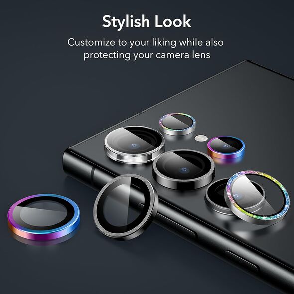ESR Folie Camera pentru Samsung Galaxy S24 Ultra - ESR Lens Protector Tempered Glass - Black 4894240189429 έως 12 άτοκες Δόσεις