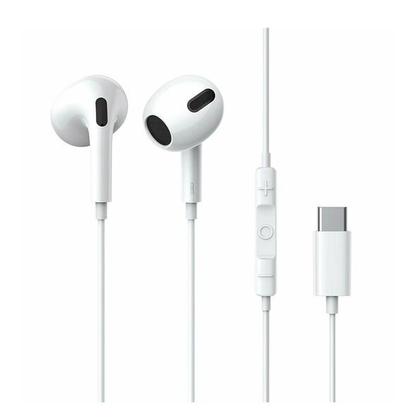 Baseus Encok C17 In-ear Handsfree με Βύσμα USB-C Λευκό (NGCR010002) (BASNGCR010002) έως 12 άτοκες Δόσεις