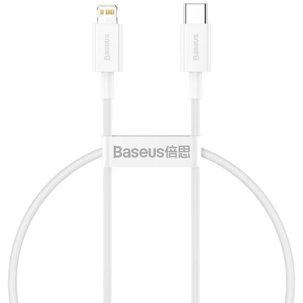Baseus Superior USB-C to Lightning Cable 20W Λευκό 0.25m  (CATLYS-02) (BASCATLYS-02) έως 12 άτοκες Δόσεις