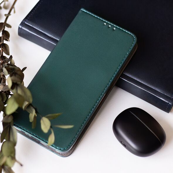 Smart Magnetic case for Motorola Moto G84 dark green