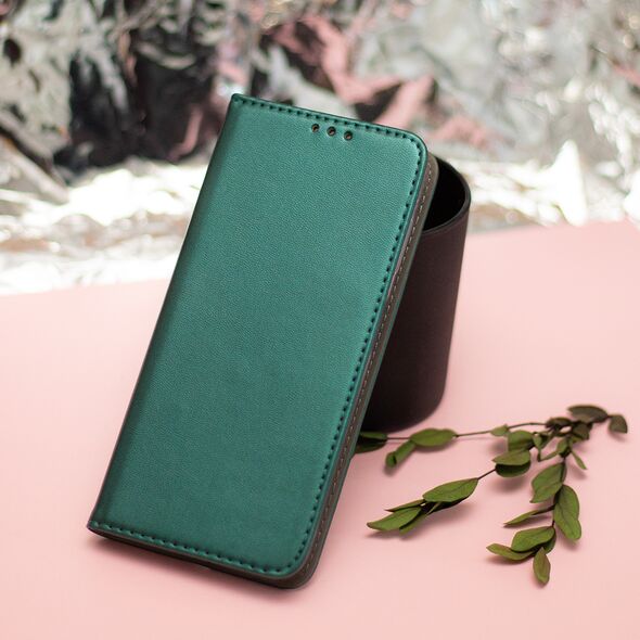 Smart Magnetic case for Motorola Moto G84 dark green