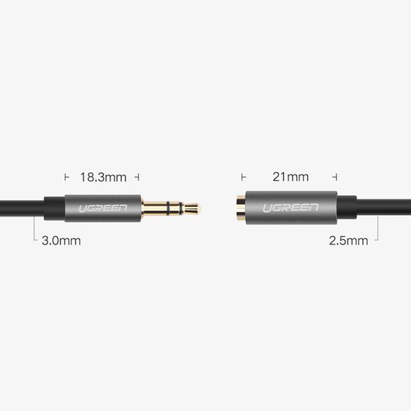 Ugreen Ugreen - Audio Cable 2in1 Stereo Splitter Adapter (10532) - Jack 3.5mm, 1xMale to 2xFemale, with Braid, 20cm - Black 6957303815326 έως 12 άτοκες Δόσεις