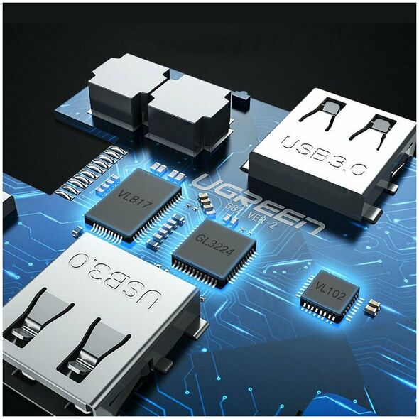 Ugreen Hub USB-C la 3xUSB, HDMI, VGA, RJ45, 100W - Ugreen (80133) - Gray 6957303881338 έως 12 άτοκες Δόσεις