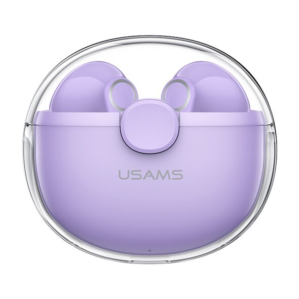 USAMS Usams - Wireless Earbuds BU12 Series (BHUBU02) - TWS, Bluetooth 5.1, Dual-Channel Stereo - Purple 6958444989440 έως 12 άτοκες Δόσεις