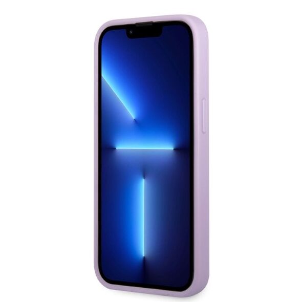 Guess case for iPhone 13 Mini 5,4&quot; GUHCP13SPS4MU purple hardcase Saffiano 4G Small Metal Logo 3666339048044
