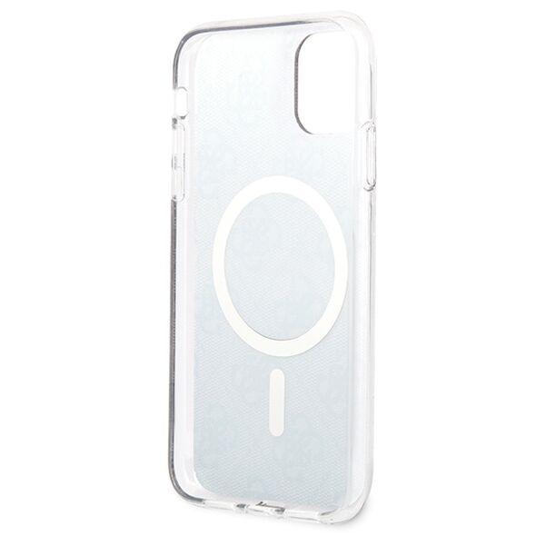 Guess set case + charger for iPhone 11 6,1&quot; GUBPN61H4EACSK black hard case 4G Print MagSafe 3666339103361