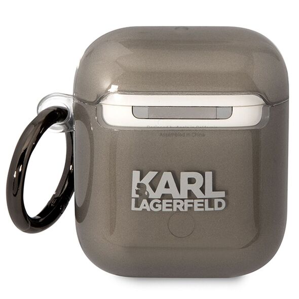 Karl Lagerfeld case for Airpods 1 / 2 KLA2HNIKTCK black Karl`s Head 3666339088019