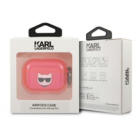 Karl Lagerfeld case for Airpods Pro KLAPUCHFP pink Choupette 3666339009328