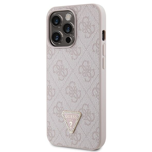 Guess case for iPhone 13 Pro 6,1&quot; GUHCP13LP4TDSCPP pink HC PU Leather Metal Logo Strass Crossbody 3666339147167