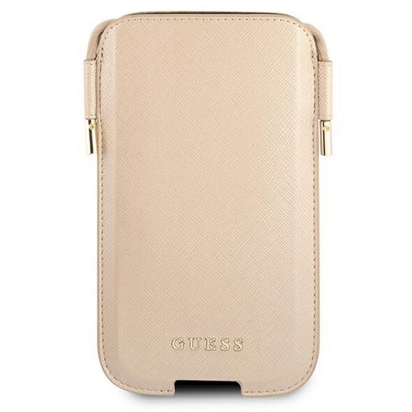 Guess smartphone purse 6,1&quot; GUHCP12MSAPSLG gold Saffiano 3666339005207