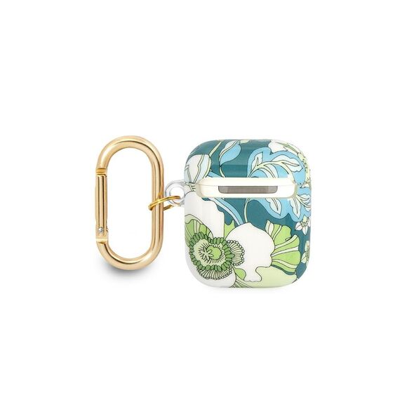 Guess case for AirPods 1 / 2 GUA2HHFLN green Flower 3666339041885
