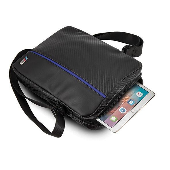 BMW bag for tablet 8&quot; BMTB8CAPNBK black Carbon & Blue Stripe 3700740405093