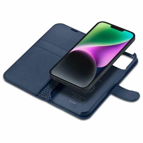 Spigen case Wallet S for iPhone 14 6,1&quot; blue 8809811868456