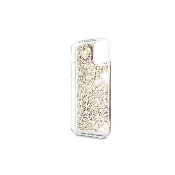 Guess case for IPhone 11 GUOHCN61GLHFLGO hard case gold Charms 2 Liquid Glitter 3700740478608