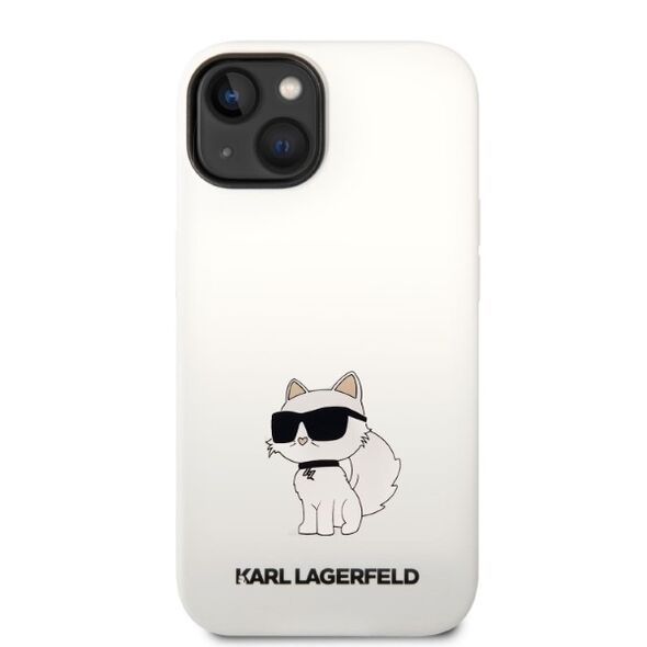 Karl Lagerfeld case for iPhone 14 Plus 6,7&quot; KLHCP14MSNCHBCH white HC Silicone NFT Choupette 3666339086770