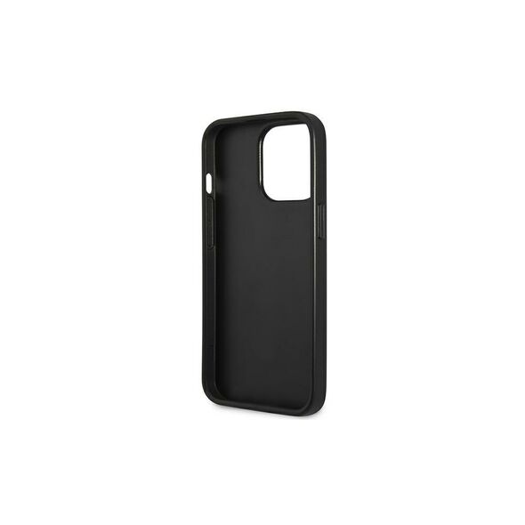 Guess case for iPhone 13 Pro 6,1&quot; GUHCP13LPS4MK hardcase Saffiano Small 4G black 3666339047948
