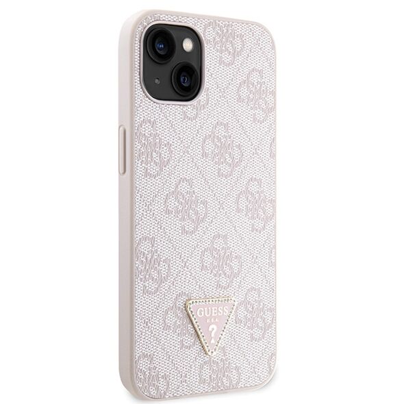 Guess case for iPhone 14 Pro Max 6,7&quot; GUHCP14XP4TDSCPP pink HC PU Leather Metal Logo Strass Crossbody 3666339147211